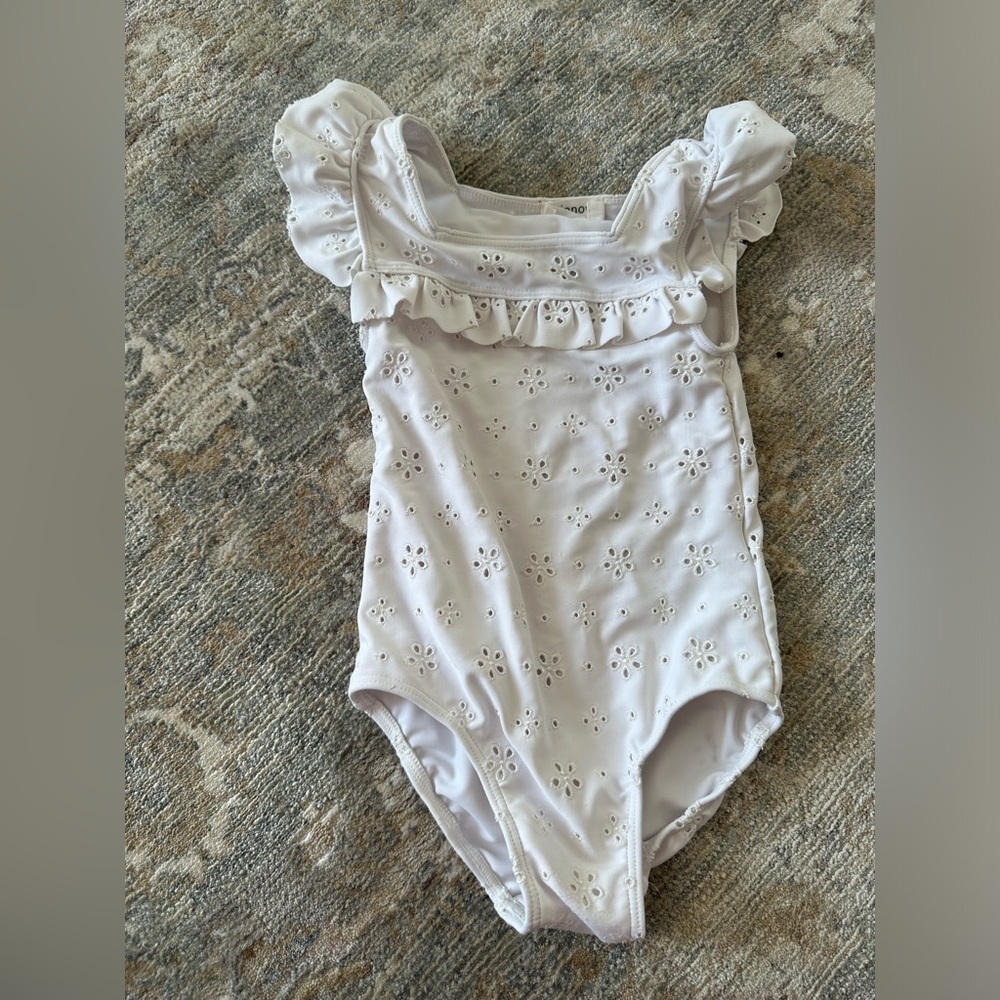 Minnow swim size 2T eyelet swimsuit one piece